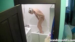 Scandalous Gfs: Peeping Tom Captures Nude Bath – HD Porn